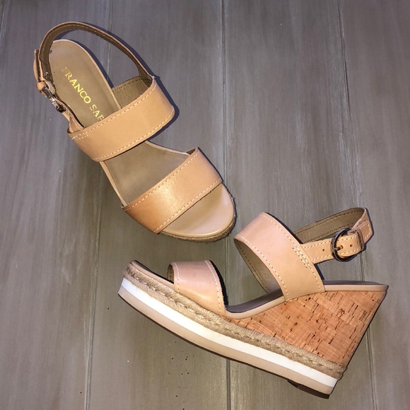 Franco Sarto Shoes - Franco Sarto 2 strap wedge sandal. Size 8